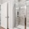 a bathroom with a glass shower
